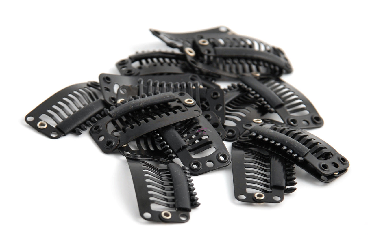 Single Clips Black - 12pcs