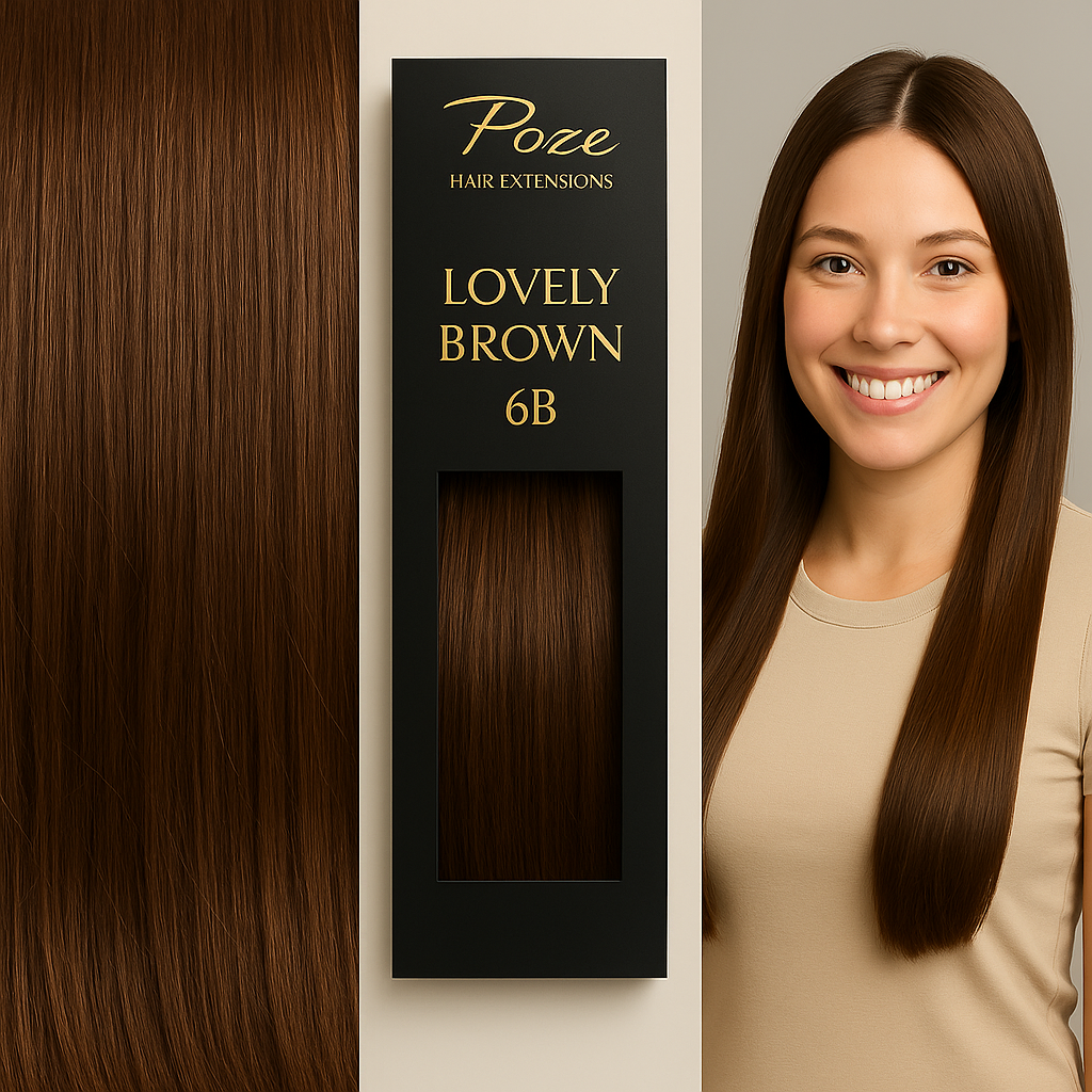 Tape-In Hair Extensions Standard - 6B Lovely Brown